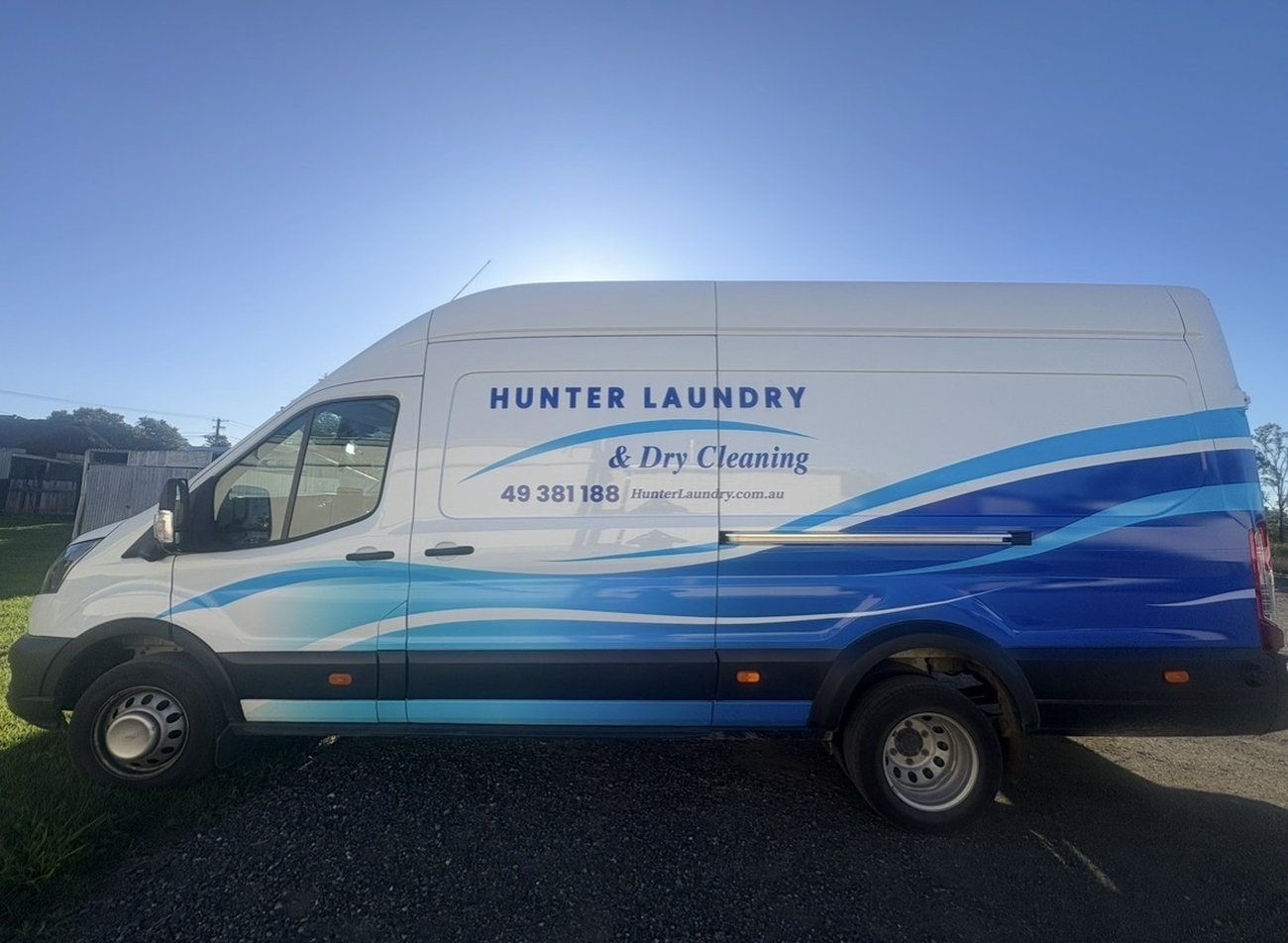 Hunter Laundry van wrap by CK Signcoe